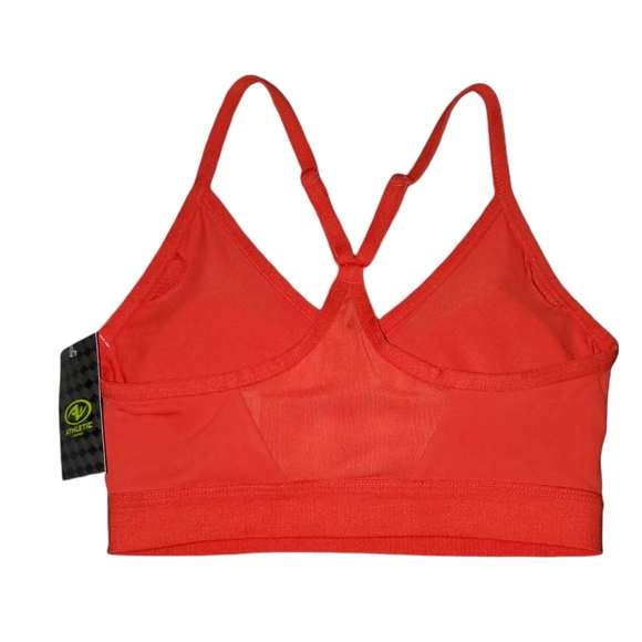 Athletic Works NWT Women's Red Racerback Sports Bra 761 - Picture 6 of 6